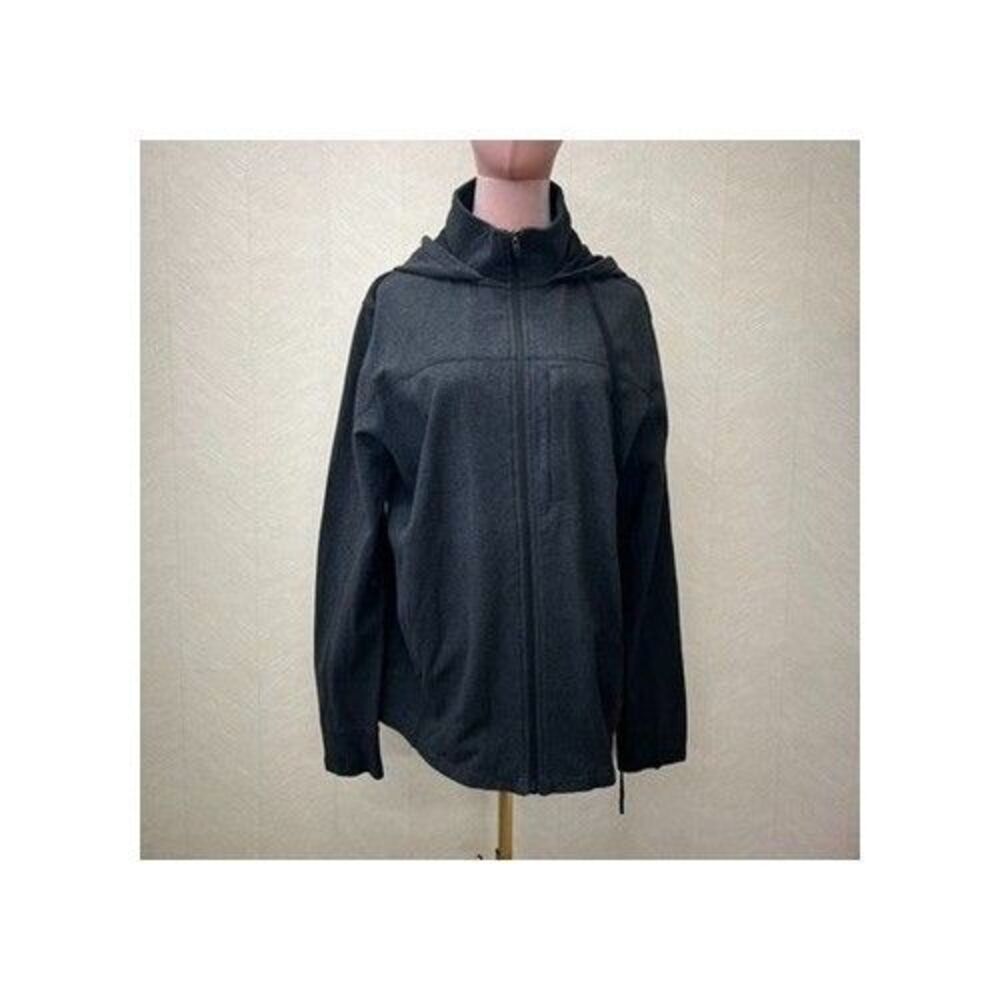 Tommy John Classic Long Sleeve Gray Activewear Full Zip Hoodie Mens Large